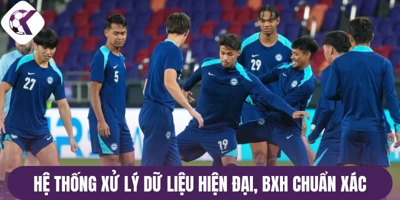 Hệ thống xử lý dữ liệu hiện đại, đảm bảo BXH chuẩn xác