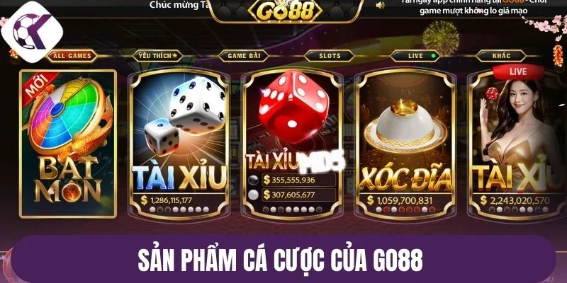 Sản phẩm cá cược của Go88 
