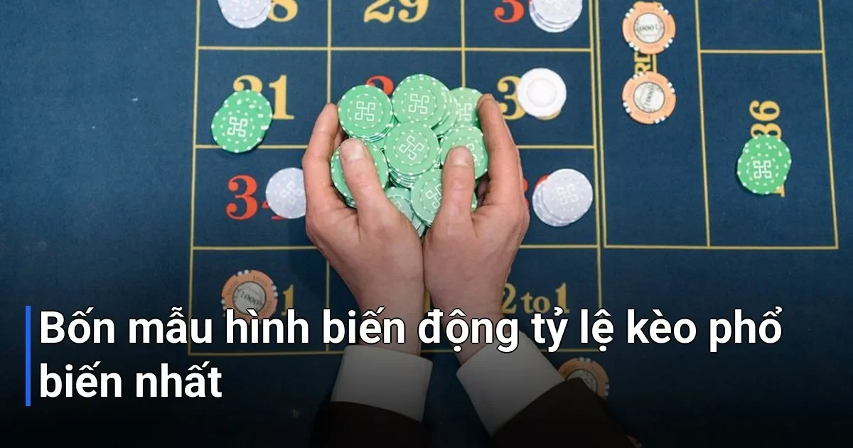 Qua kinh nghiệm thực tế, có bốn mẫu hình biến động kèo xuất hiện thường xuyên và mang tín hiệu rõ ràng nhất - kinh nghiệm
