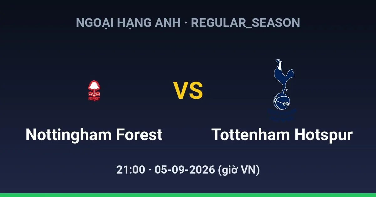 Nottingham Forest FC vs Tottenham Hotspur FC
